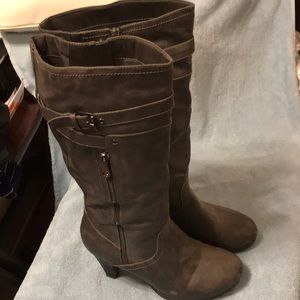G by Guess Grey knee boots.
